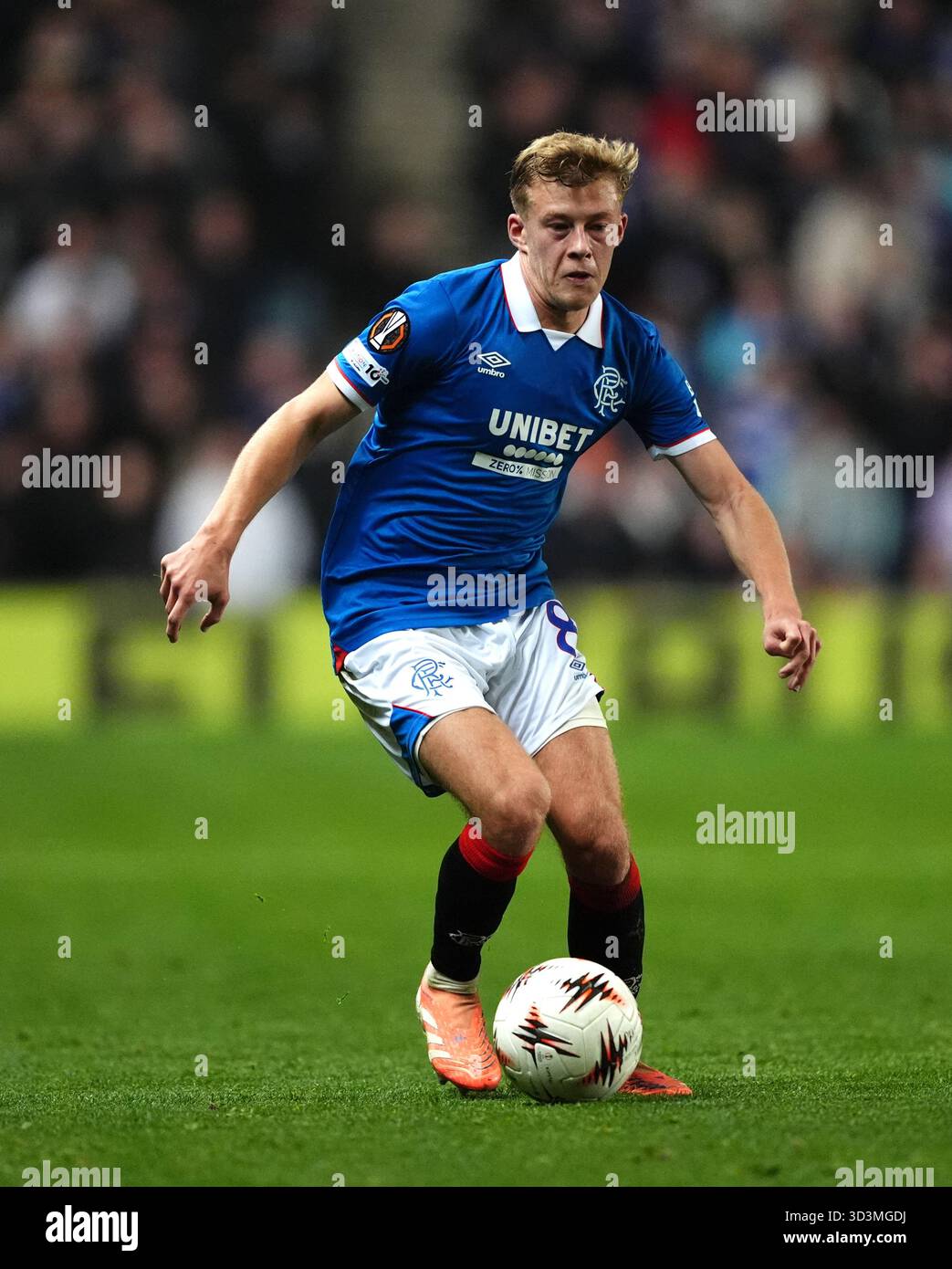 Rangers' Connor Barron during the UEFA Europa League match at Ibrox ...