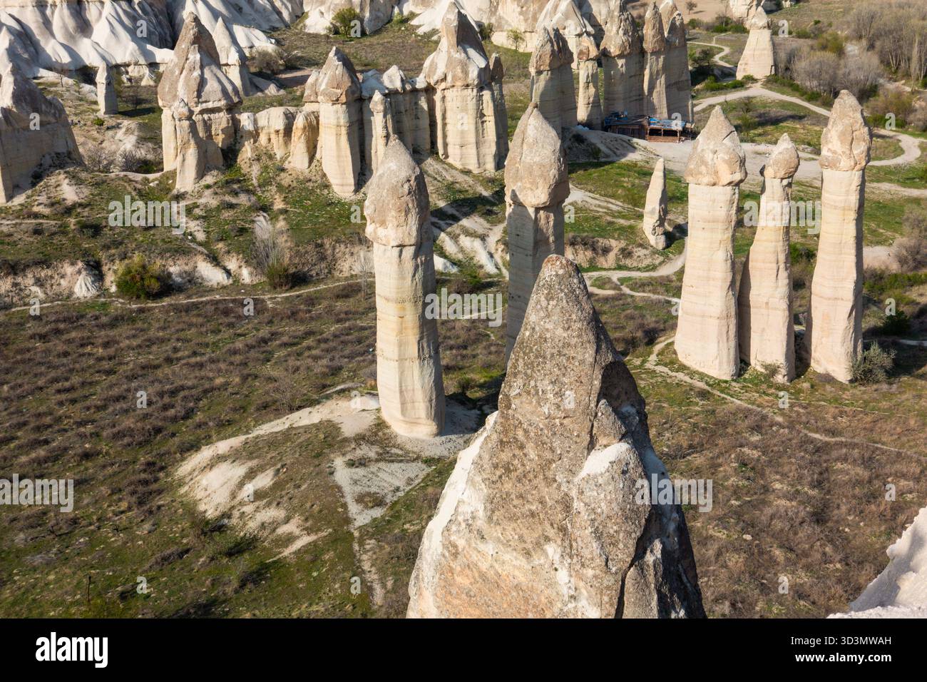 Valley of Love in Goreme National Park in Turkiye (Turkey) is famous ...