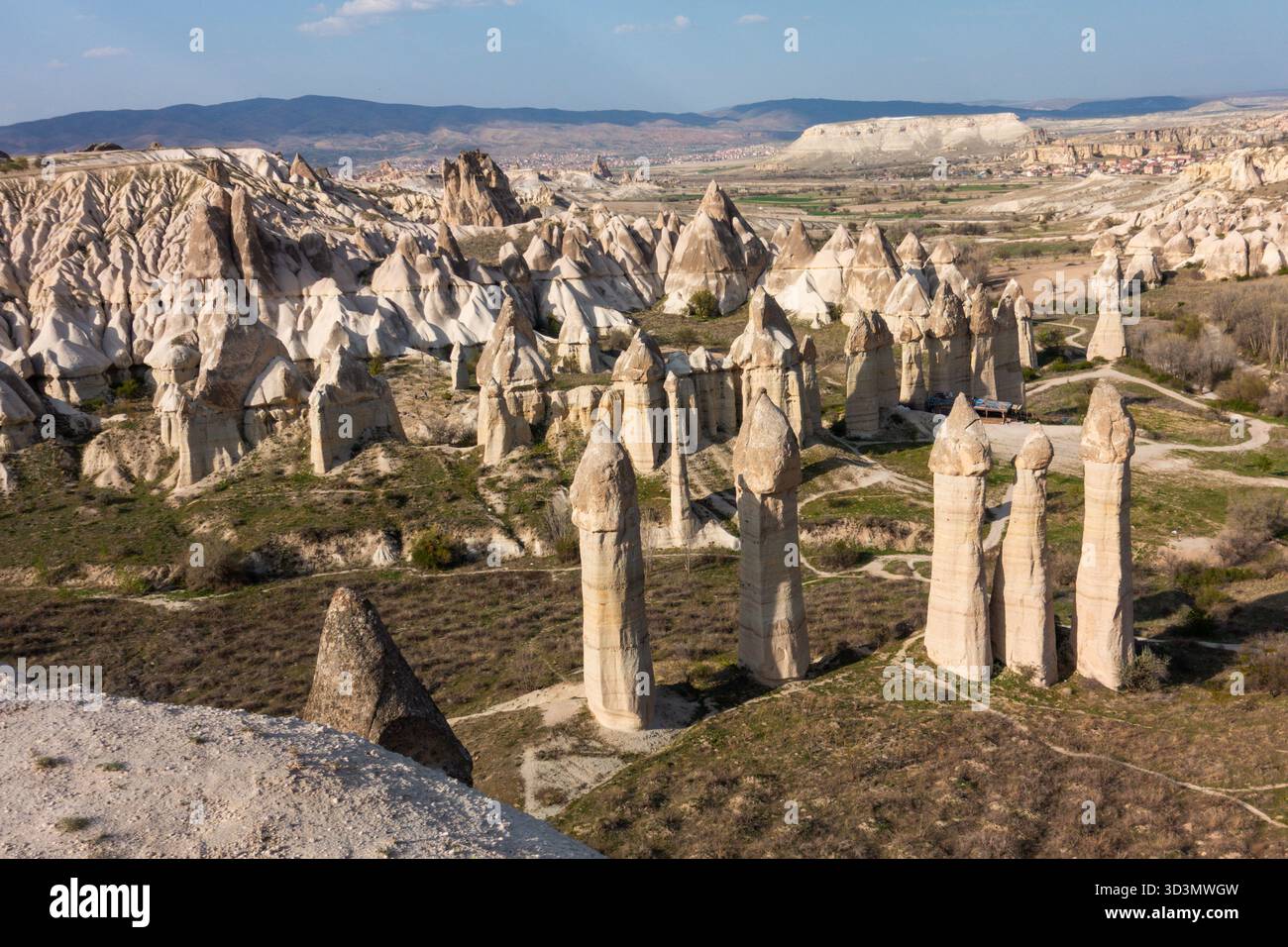 Valley of Love in Goreme National Park in Turkiye (Turkey) is famous ...