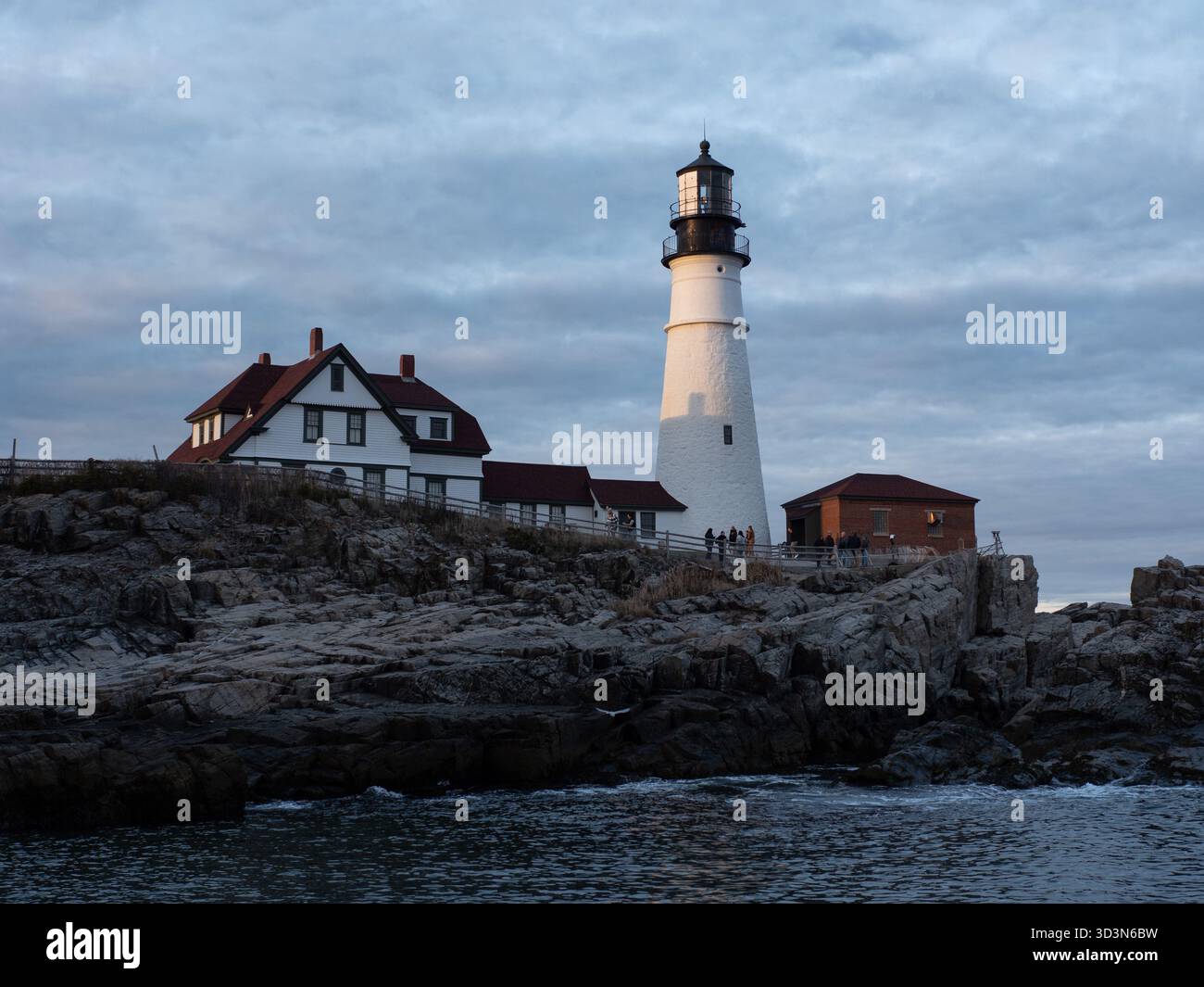 October Lighthouse Portland Head Light a historic lighthouse in Cape Elizabeth, Maine on ...