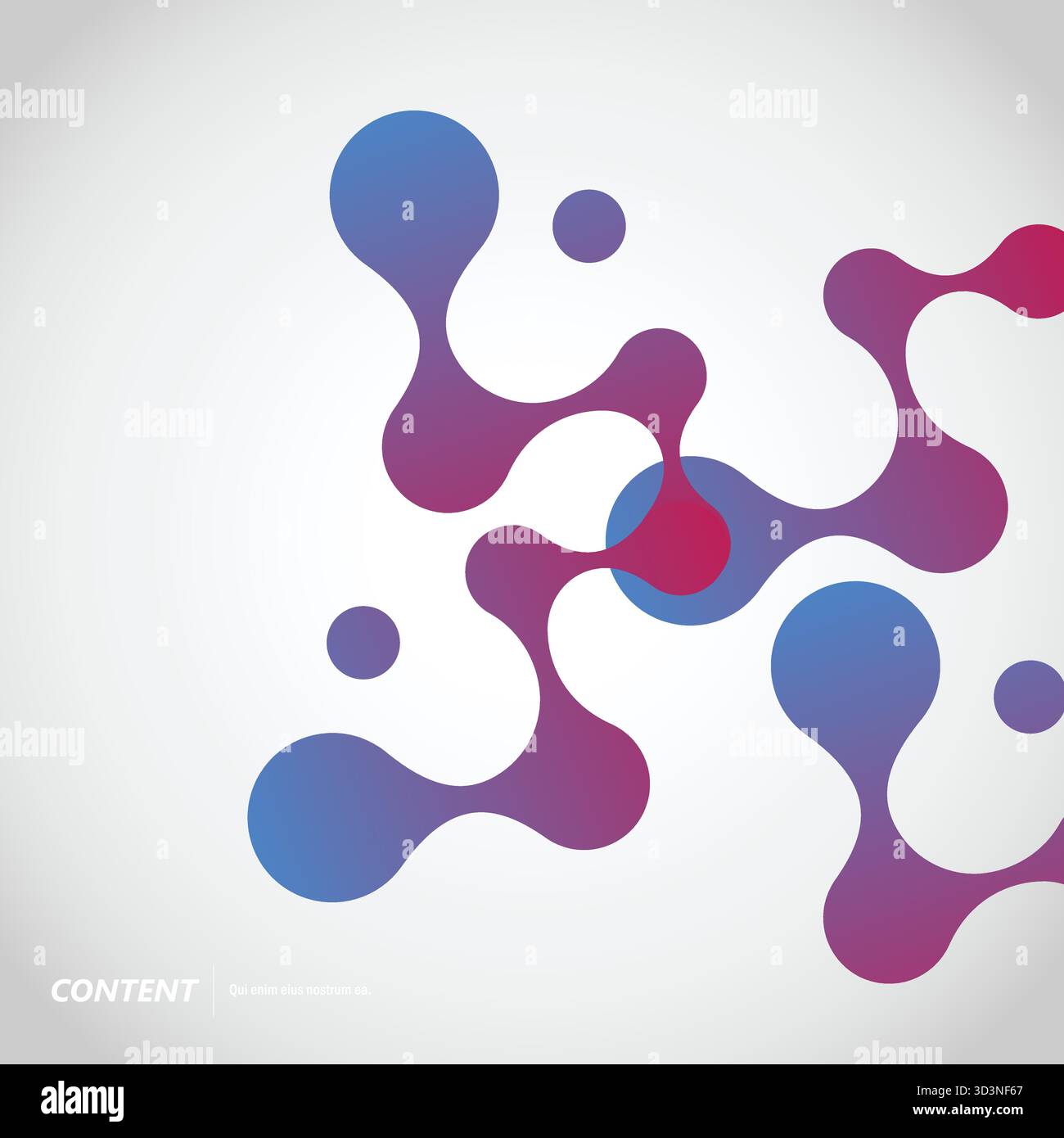 Flow and Structure Modern Template with Rounded Symmetry Digital Interfaces. Vector illustration Stock Vector