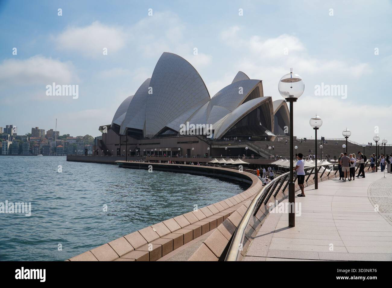 Sydney Opera House viewed from its promenade along Circular Quay ...