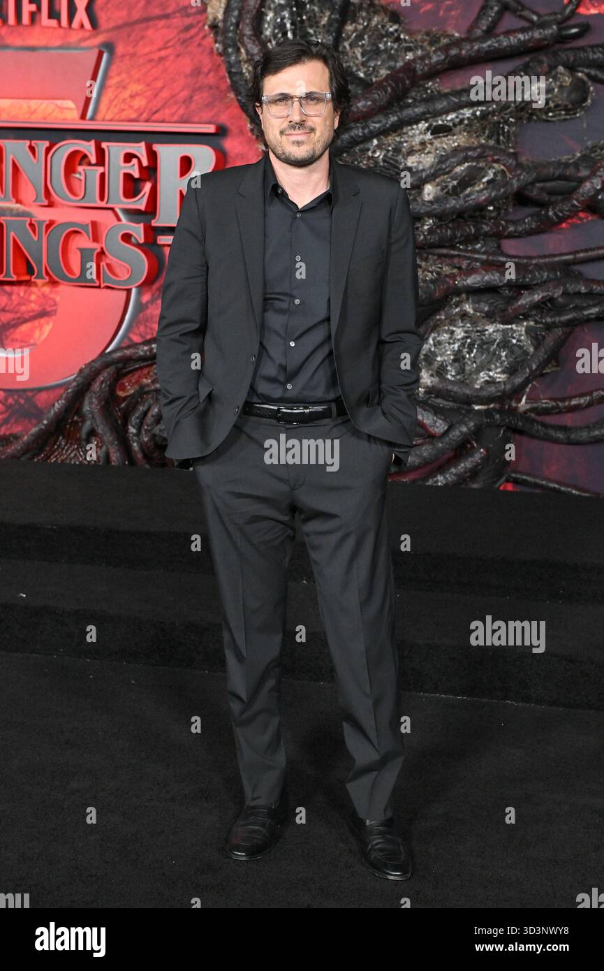Dan Cohen arriving to the “Stranger Things 5’” world premiere held at ...