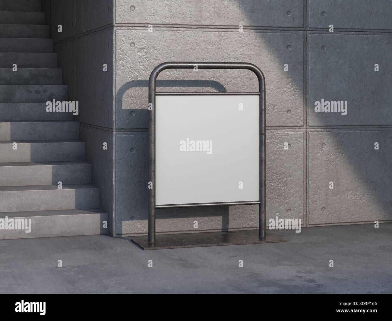Way Finding Stand Outdoor Metal Frame Stand Sign Mockup Directional Wayfinding On ...