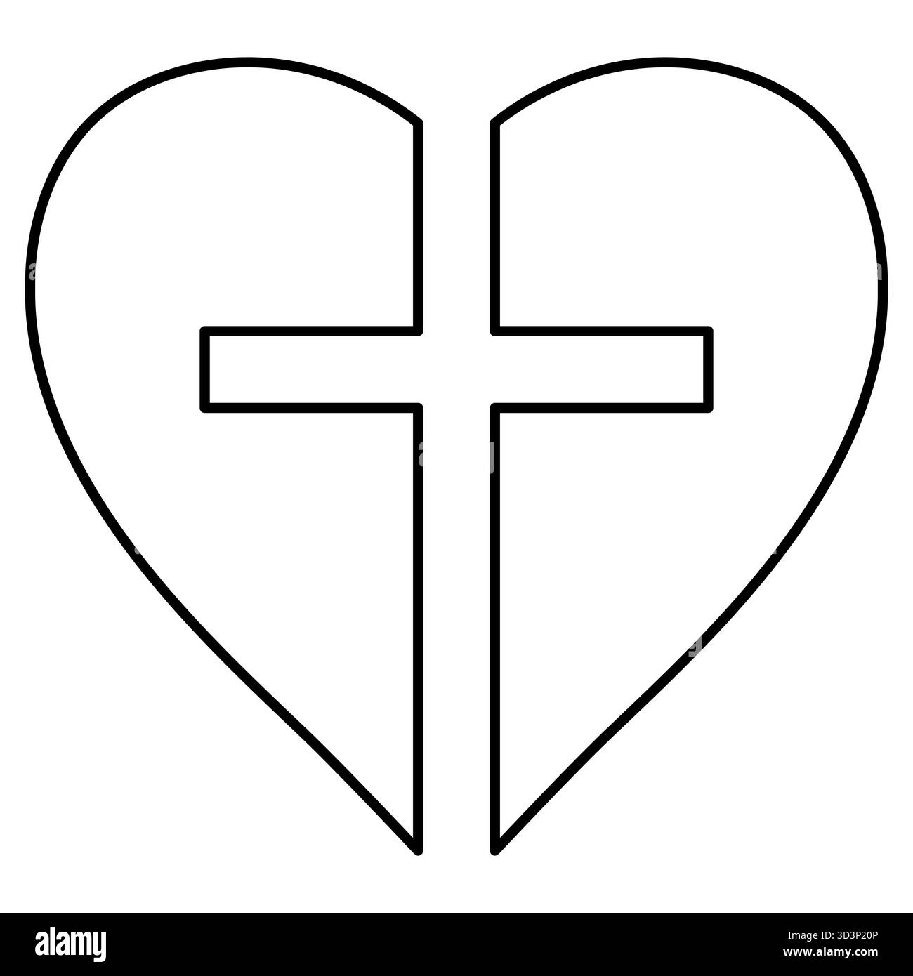 Christian cross icon Black and White Stock Photos \u0026 Images - Page 2 - Alamy, image size:1300x1390