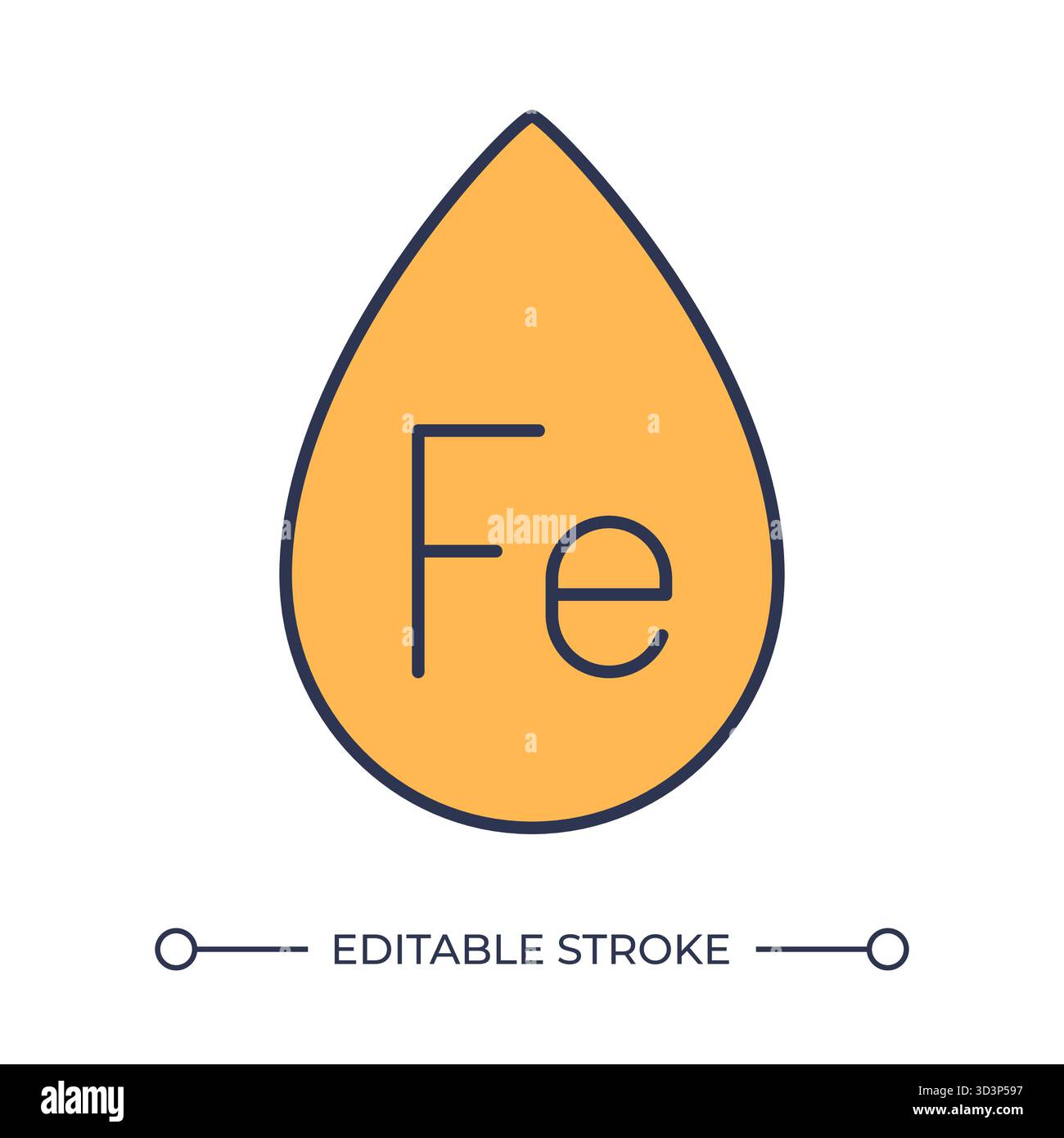 Ironmaking line color icon Stock Vector