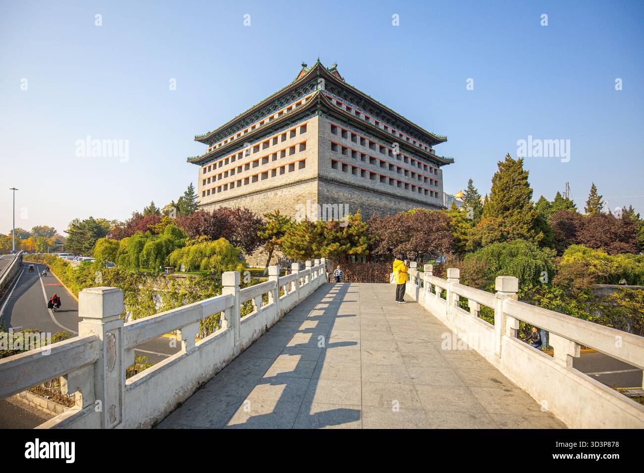 Late autumn scenery of the Ming City Wall Ruins Park in Beijing, China ...
