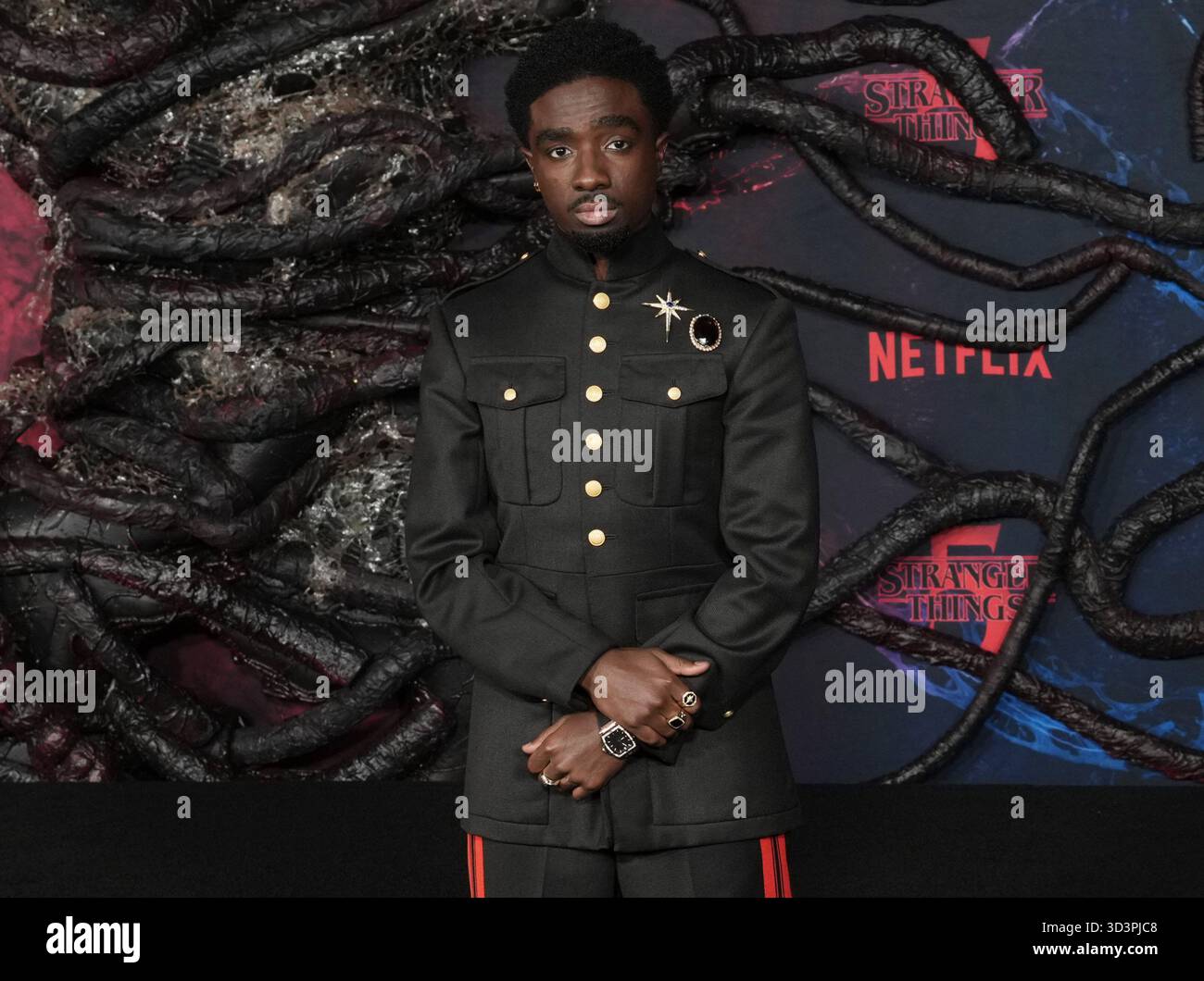 Caleb McLaughlin arrives at the Netflix's STRANGER THINGS Season 5