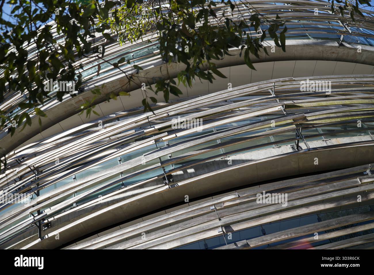 Darling Square Library. Its distinctive circular facade features ...
