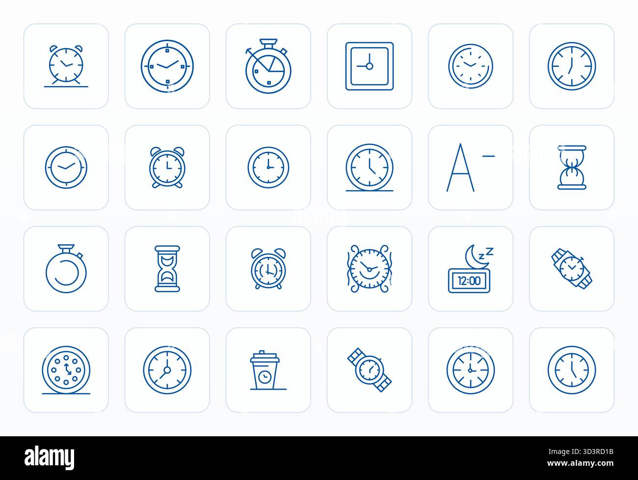 Time management analysis animation business hi-res stock photography ...