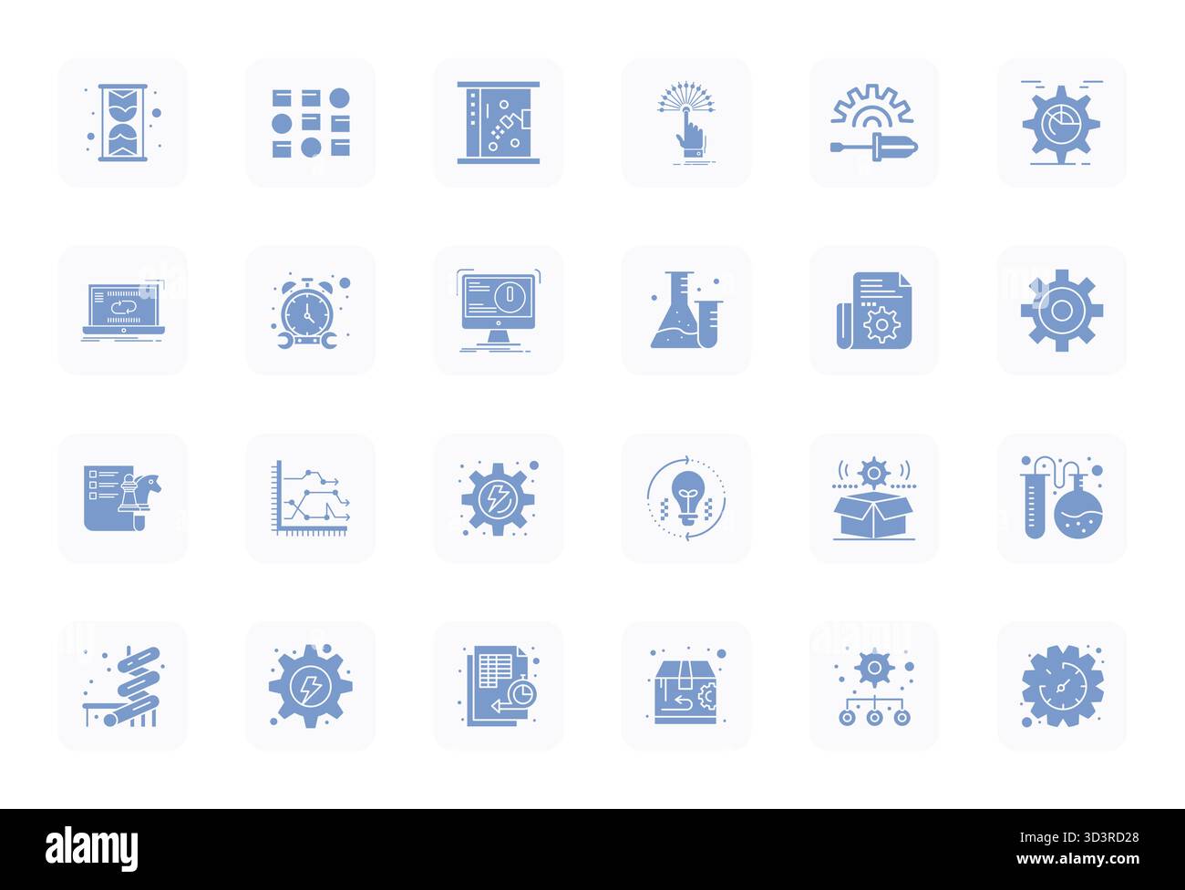 Professional-grade collection of 24 Filled vector icons representing ...