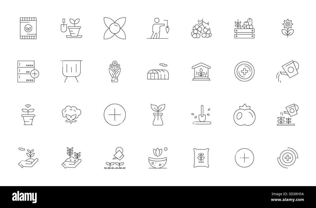 Unlock 28 Thin Line Detail Enhanced vector icons inspired by Grow ...