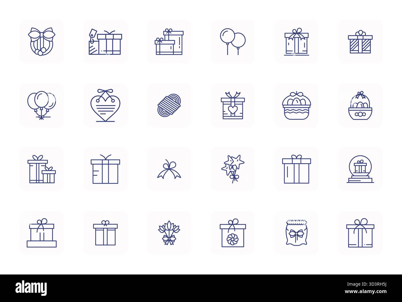 This Tied vector icon pack includes 24 Regular Bold Outline designs in 256x256 Pixel Optimized format, perfect for enhancing digital interfaces. Stock Vector