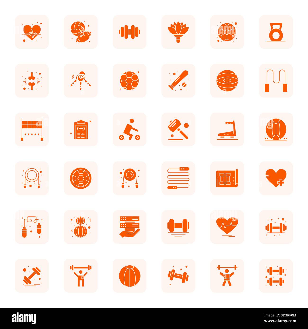 Exclusive collection of 36 Filled vector icons for Physical, developed ...