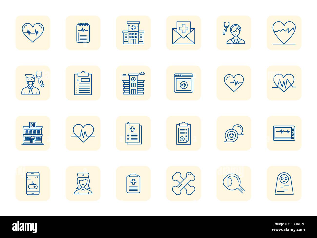 Masterfully created 24 vector icons representing Diagnosis in Regular ...