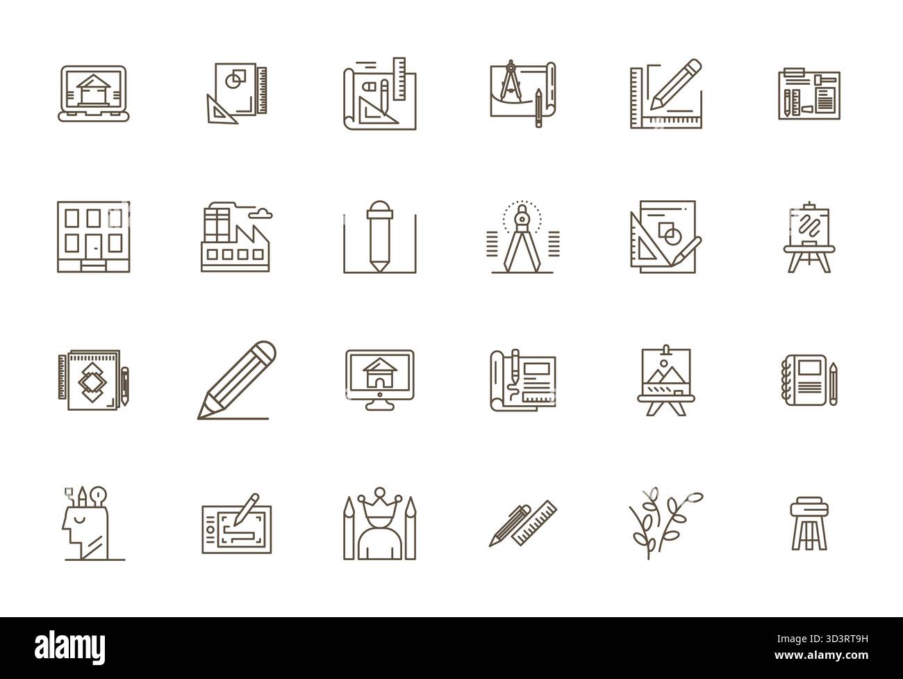 This collection features 24 Bold Line Display Perfect vector icons tailored to the Sketch theme, optimized in 256x256 format for digital design. Stock Vector