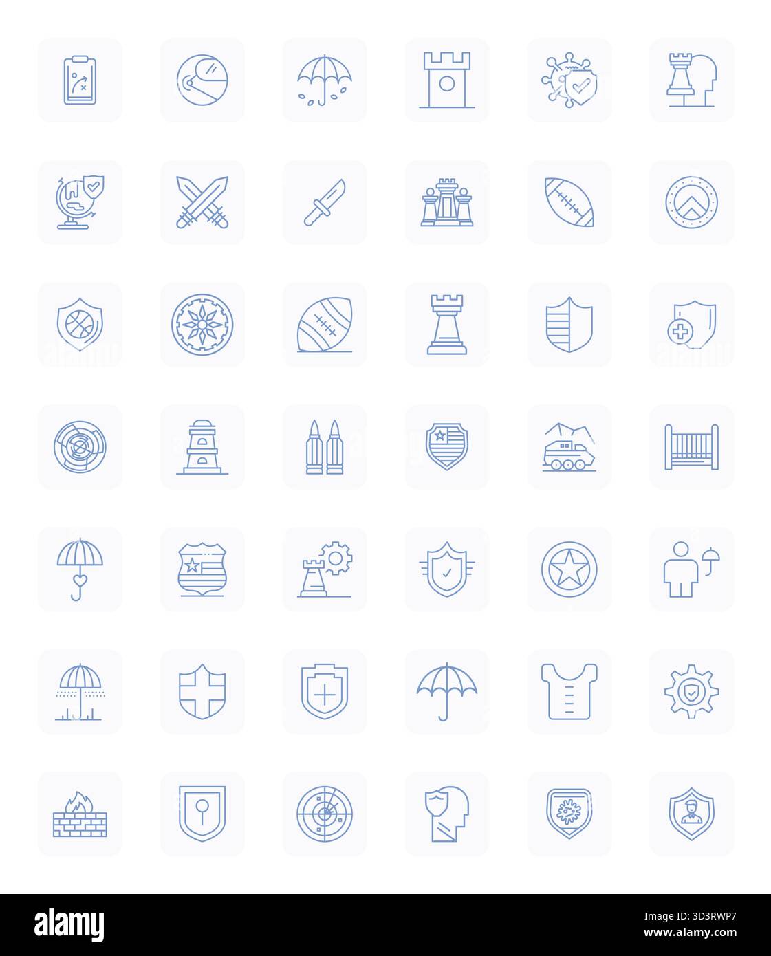 Innovative pack of 42 vector icons themed around Defense, showcasing ...