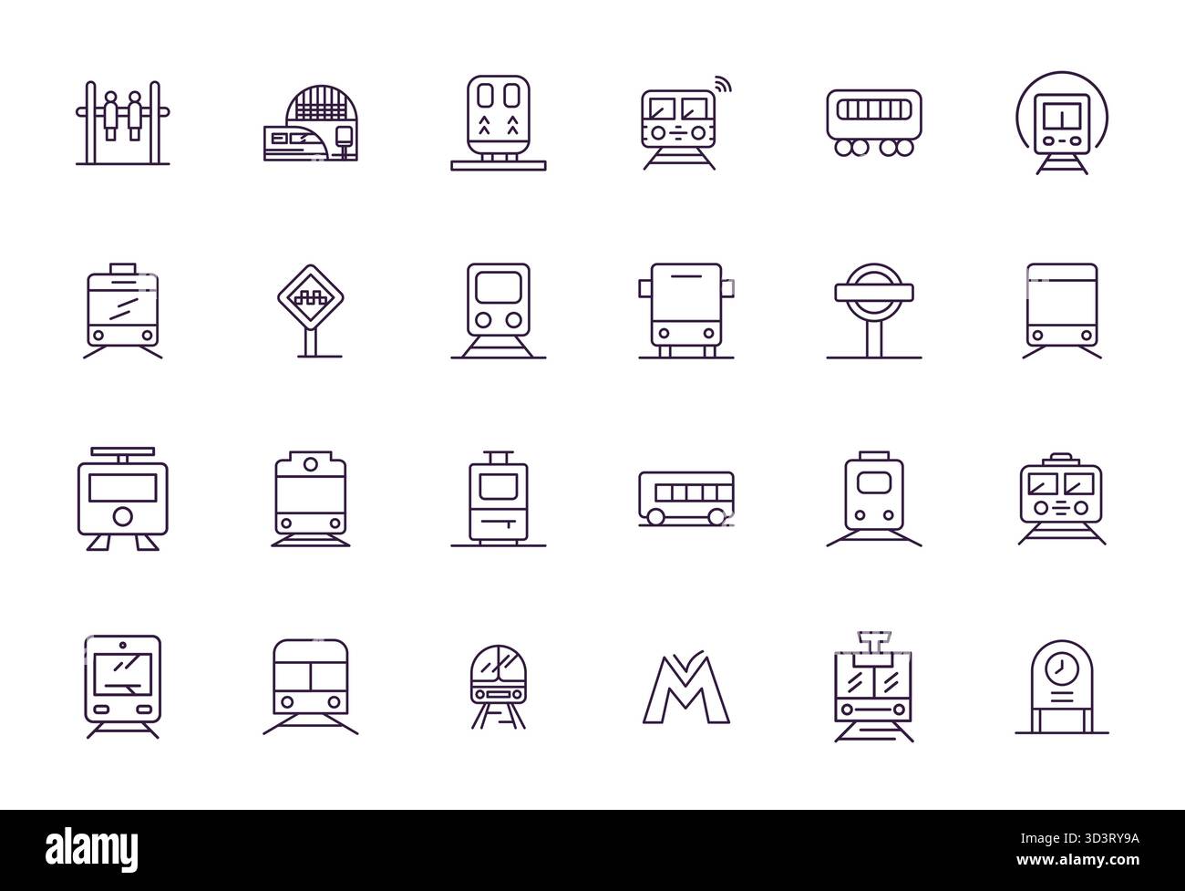 Exclusive collection of 24 Bold Line vector icons for Metro, developed ...