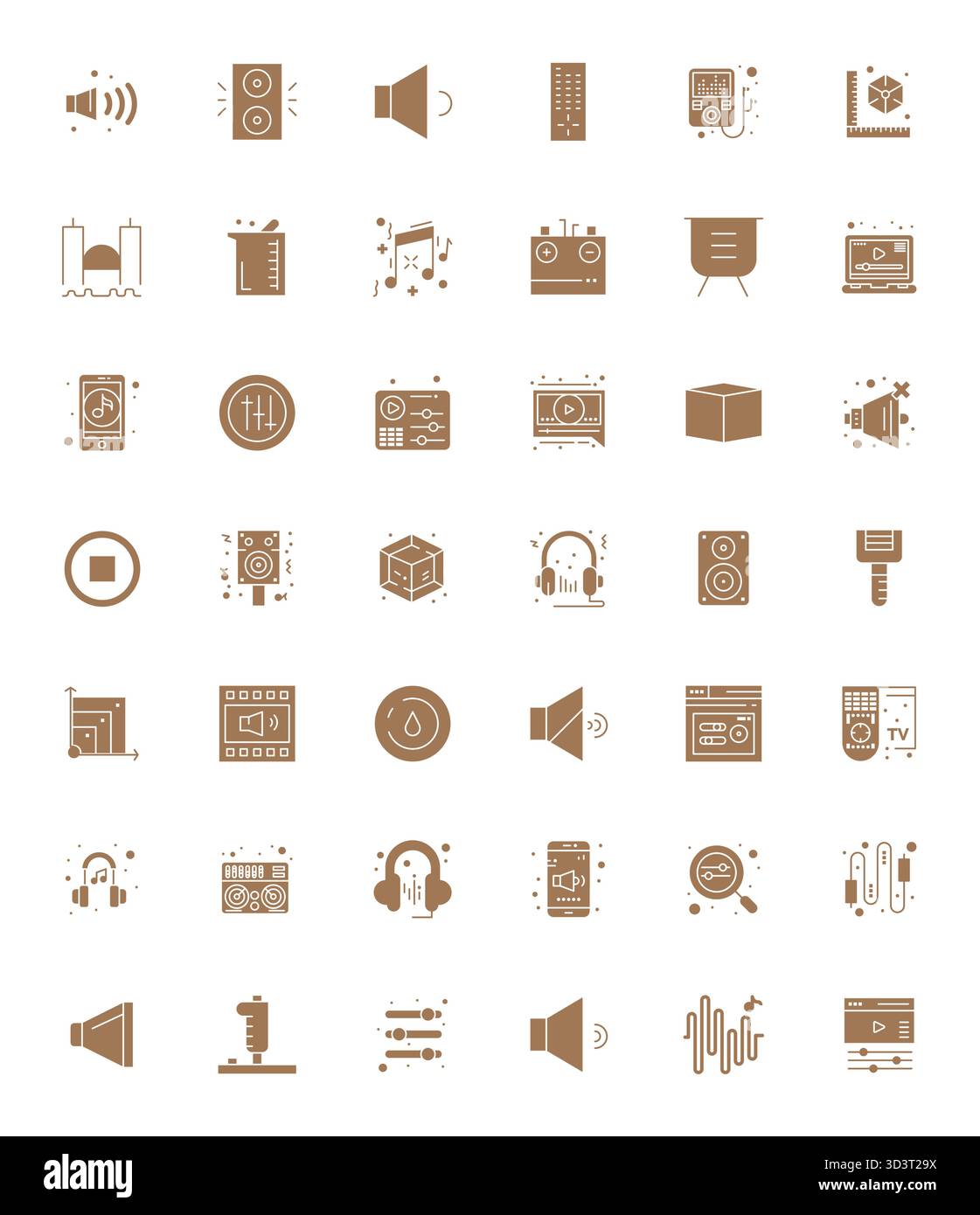 Discover a set of 42 Filled vector icons crafted for the Volume theme ...
