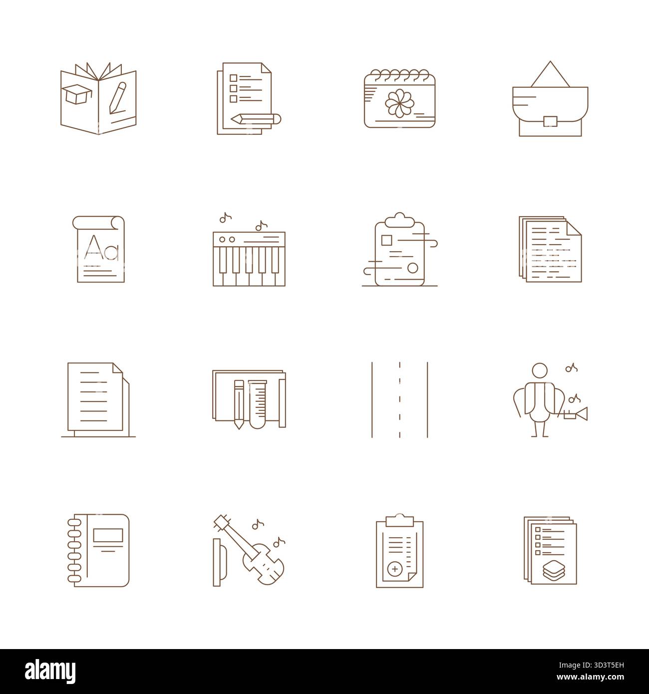 Explore 16 Thin Line Pixel Optimized vector icons in 256x256 resolution inspired by Notes. Perfect for web and app interfaces. Stock Vector