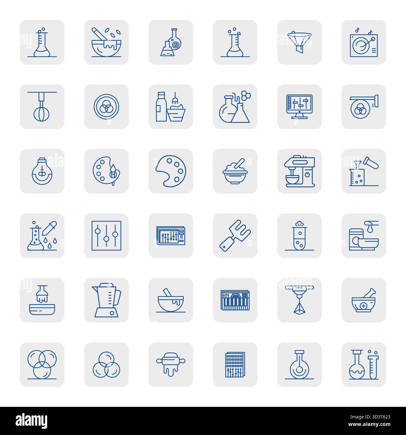 Ultimate collection of 36 vector icons representing Mixing in Regular ...
