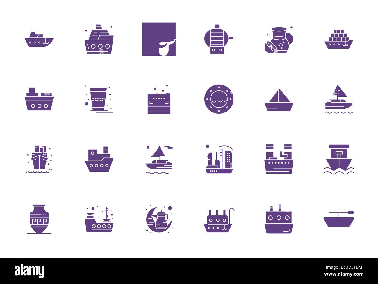 Unlock 24 Filled Pixel Optimized vector icons inspired by Vessel ...