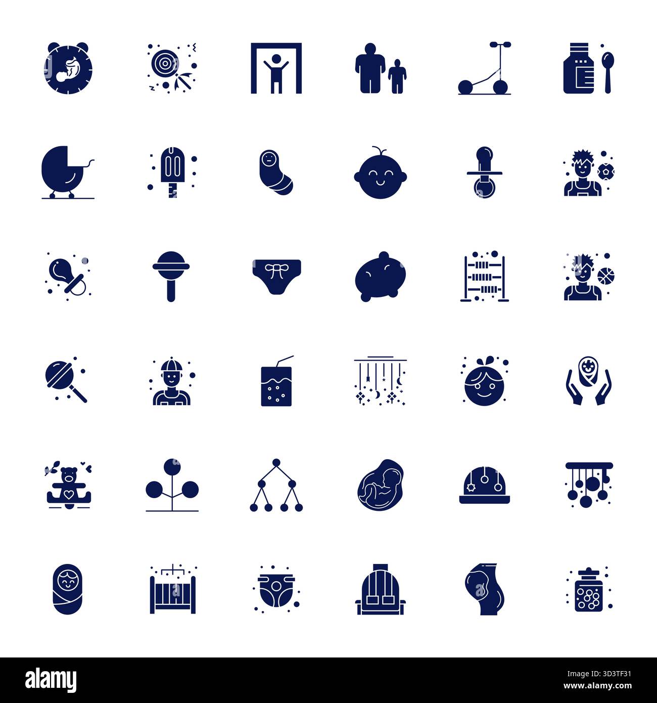 Vector pack with 36 Filled Detail Enhanced icons inspired by Child ...