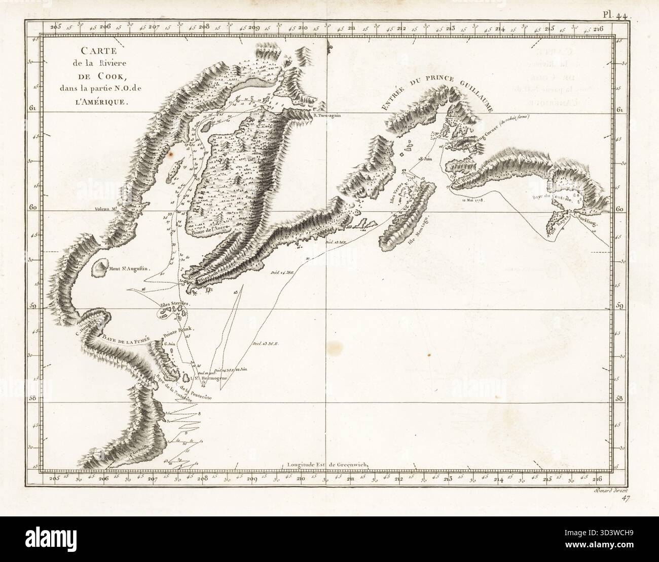 James cook map cook island hi-res stock photography and images - Alamy