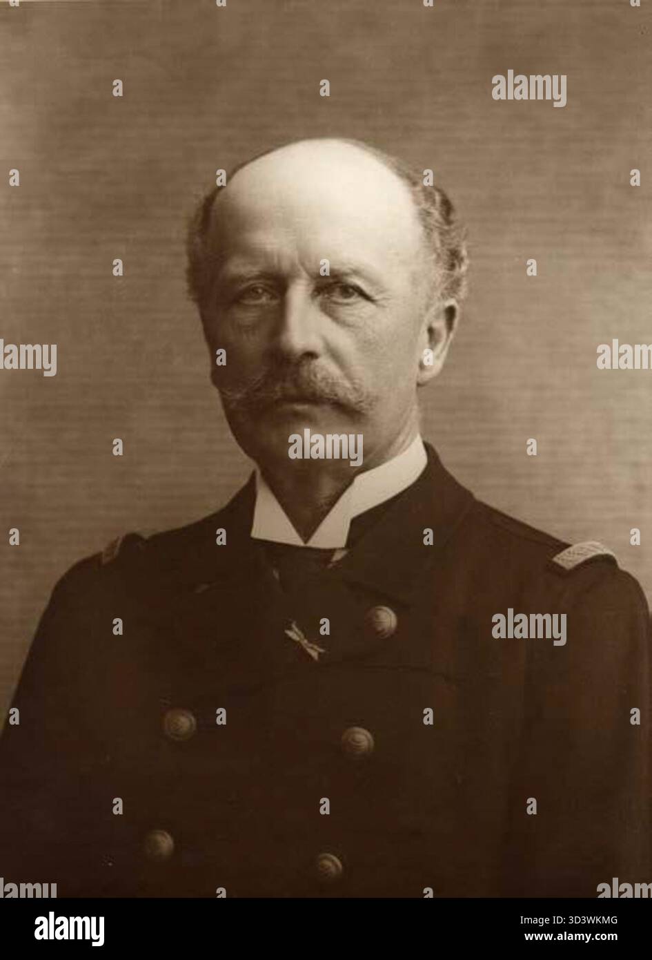 Danish Vice Admiral Otto Joachim Moltke Kofoed-Hansen, depicted before ...