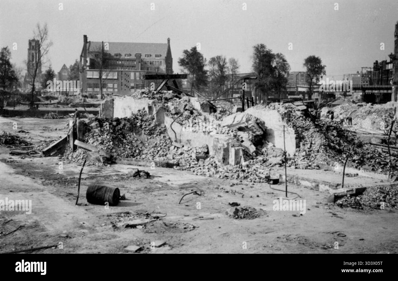 This photograph shows the rear of the Mees & Hope bank building in ...