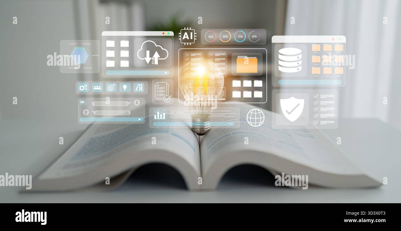 Digital file management system improves collaboration, enhances workflow, and supports secure cloud storage Parse Stock Photo