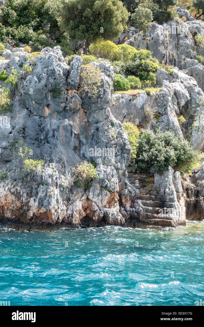 Sunken City of Simena in Turkiye (Turkey) is also the site of Ancient ...