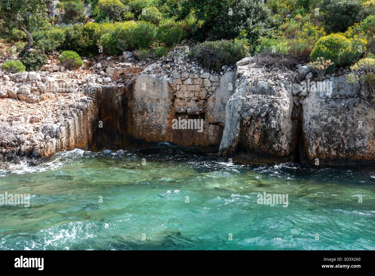 Sunken City of Simena in Turkiye (Turkey) is also the site of Ancient ...