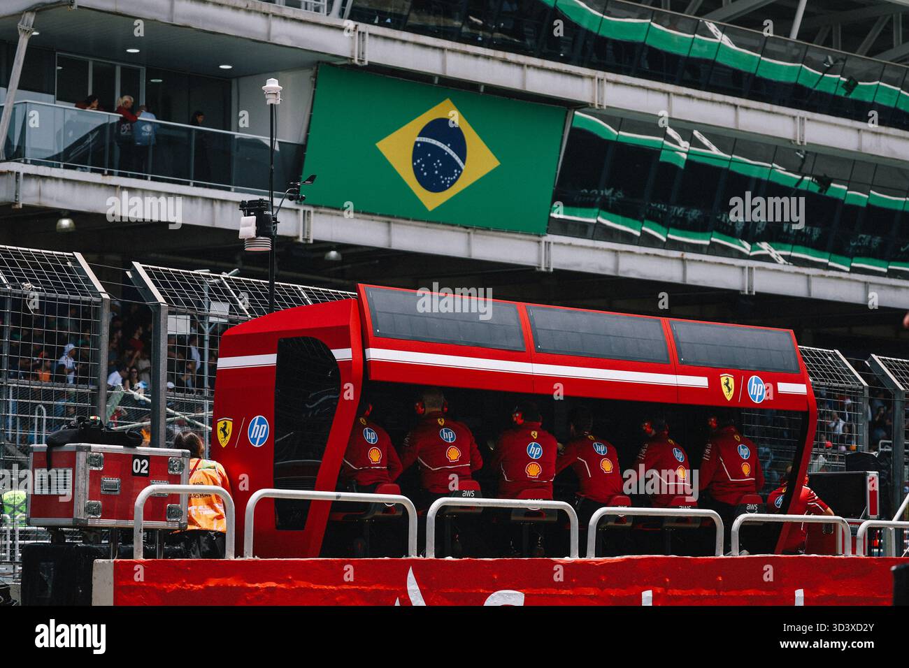 Scuderia Ferrari pitwall during the 2025 Formula 1 Grande Premio de Sao ...