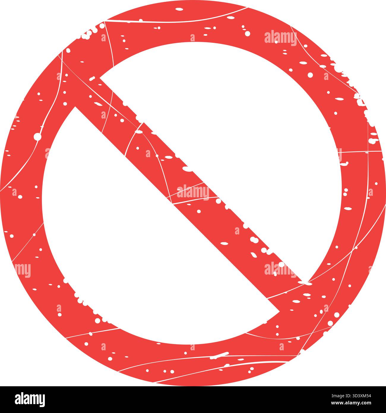 vector illustration red worn texture rubber stamp forbidden sign Stock ...