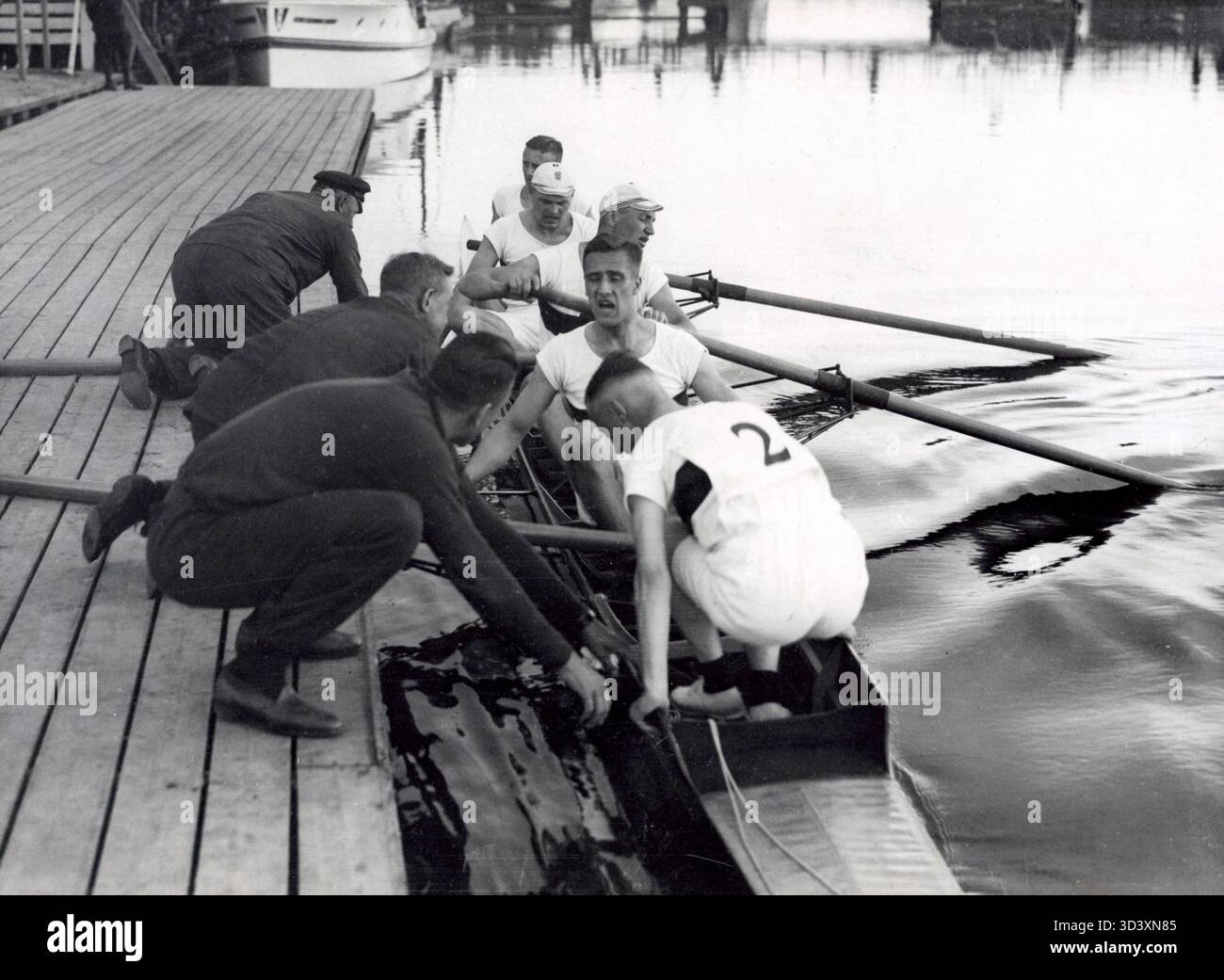At the 1928 Amsterdam Olympics, the German rowing team (four with cox ...