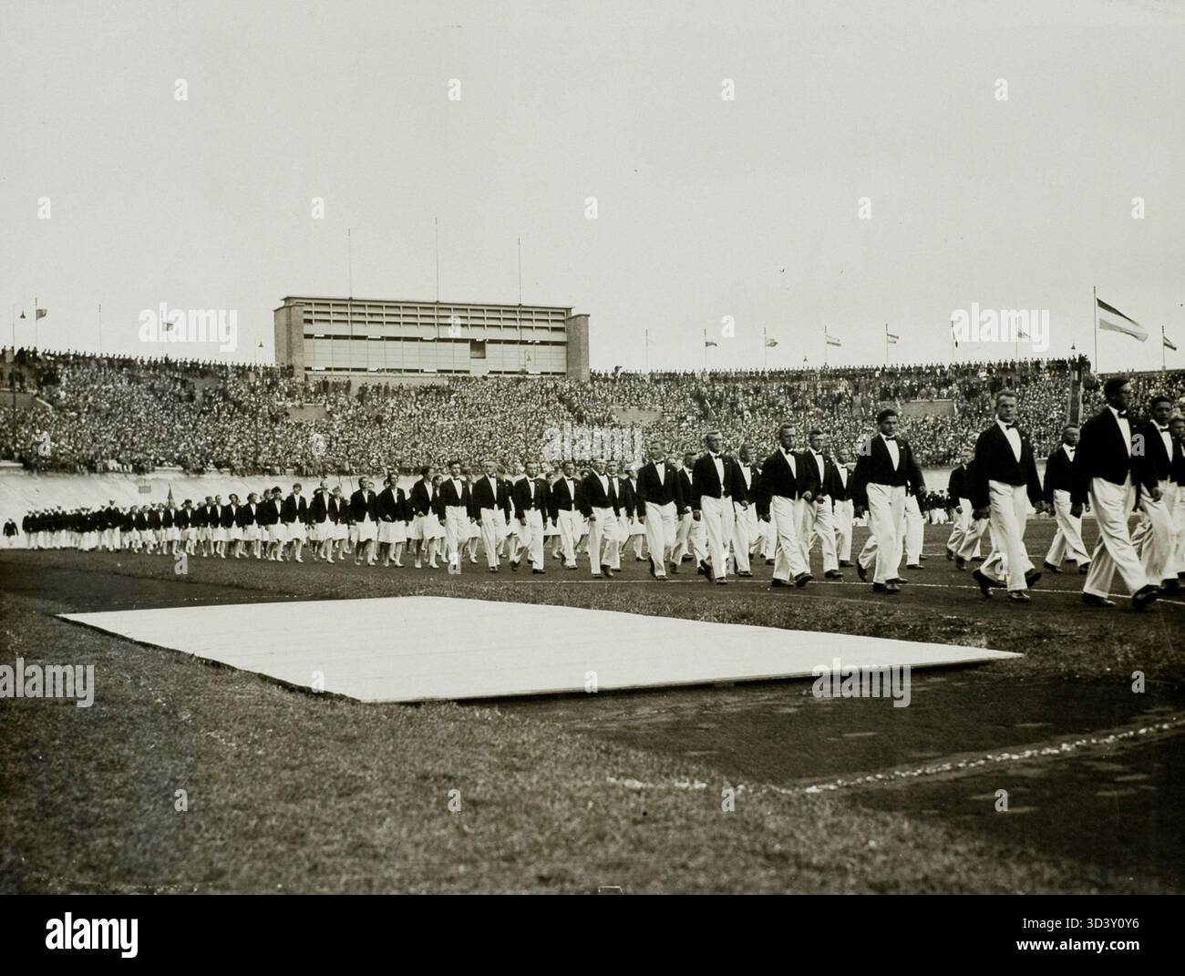 The German Olympic team is seen marching during the opening ceremony of ...