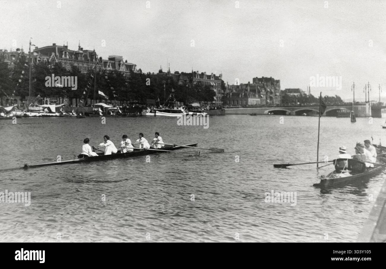 The ladies' rowing team 'Nereus' wins a rowing competition held to ...
