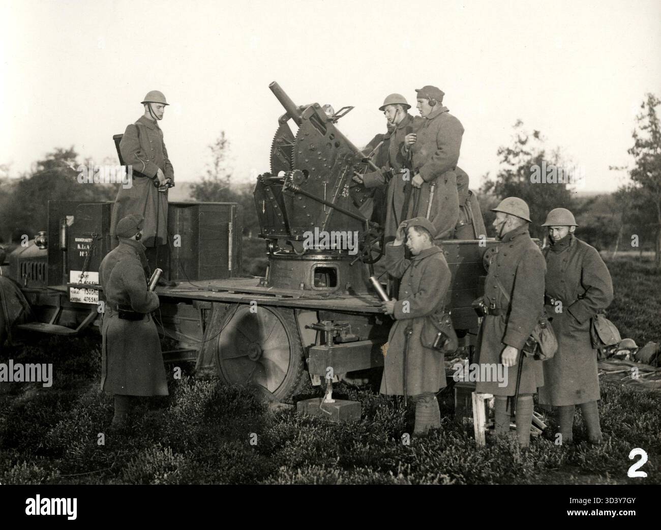 Dutch soldiers participate in anti-aircraft artillery exercises during ...