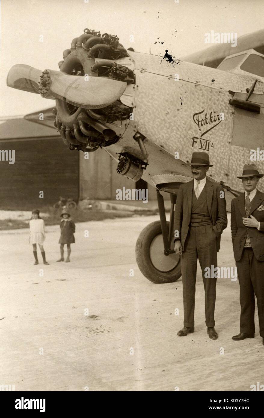 Colonel Frederick F. Minchin and Captain Leslie Hamilton are pictured ...