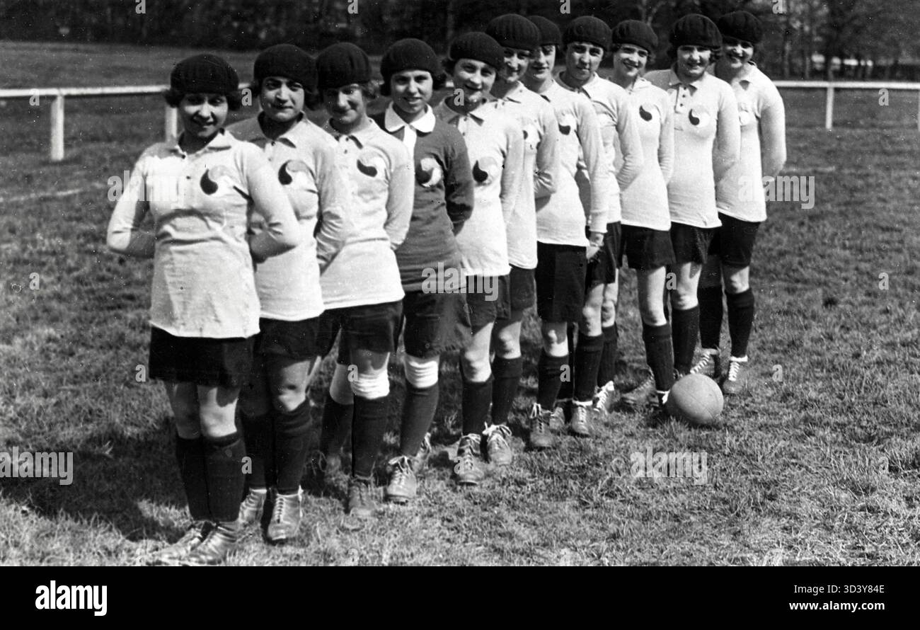 In 1920 at Preston, England, a women's football match was held