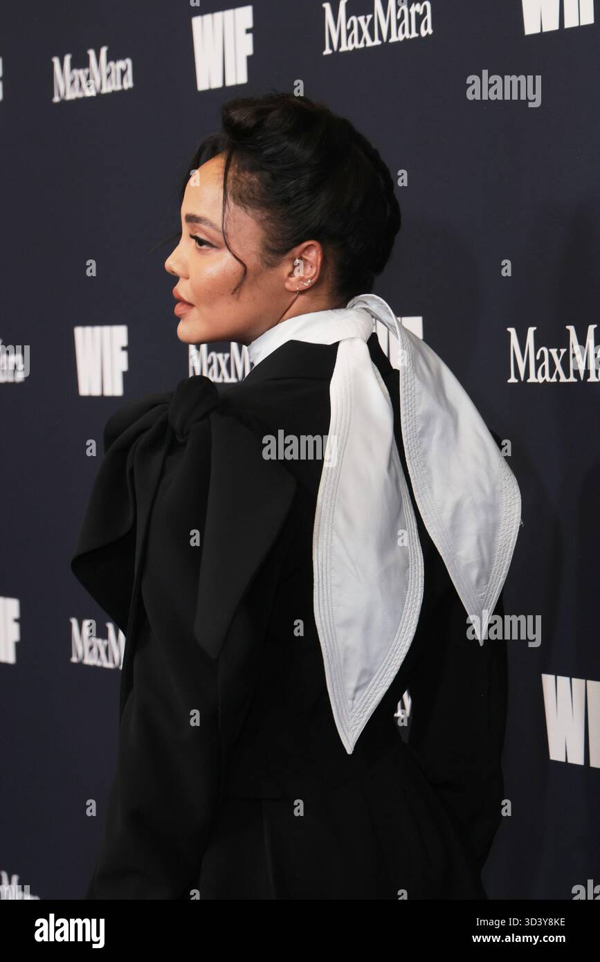 Tessa Thompson attends the 2025 WIF Honors Presented By Max Mara at the