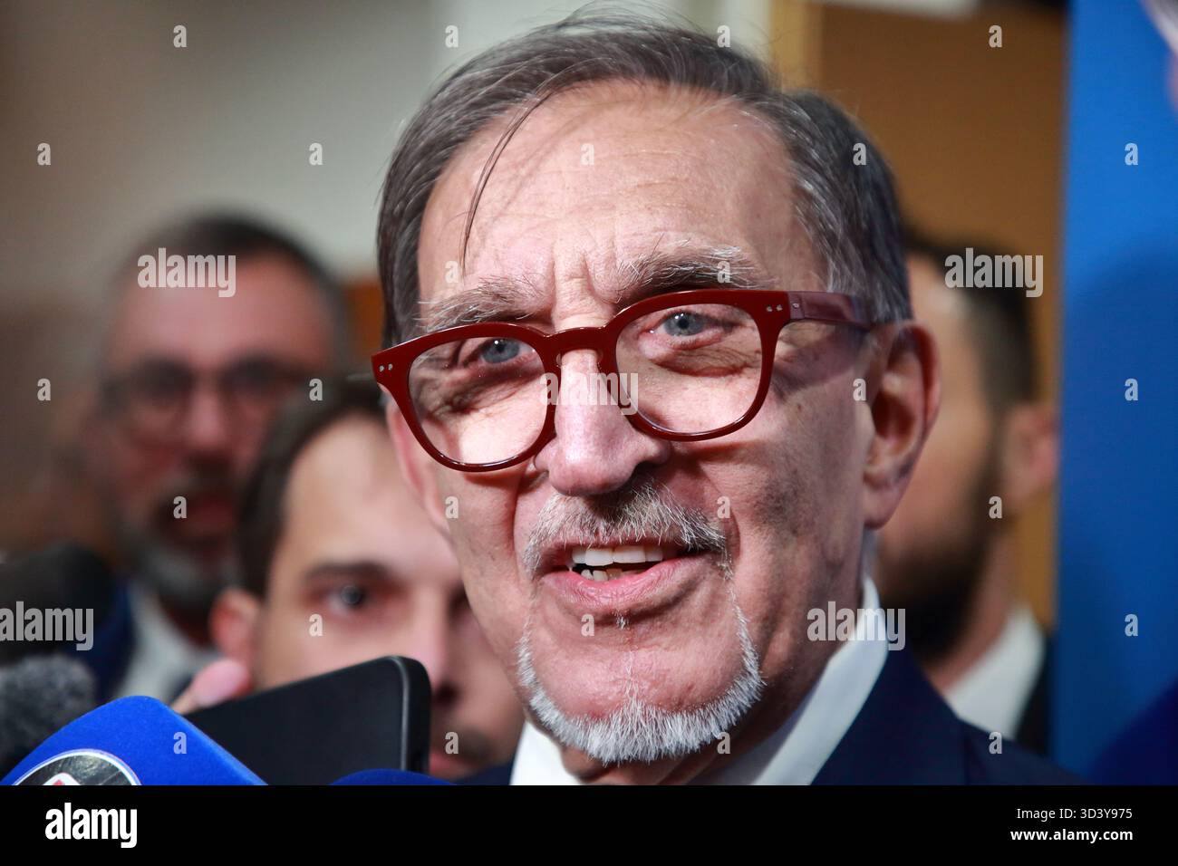 Regional elections of November 23,2025, for the President of the Campania Region. Center-right candidate Edmondo Cirielli is running.in photo La Russa - Stock Image