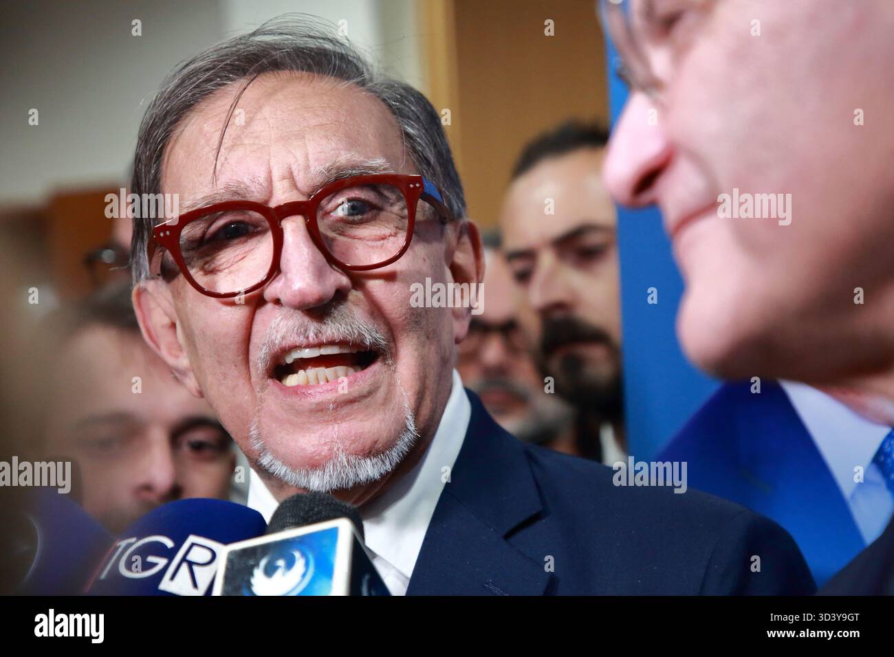 Regional elections of November 23,2025, for the President of the Campania Region. Center-right candidate Edmondo Cirielli is running.in photo La Russa - Stock Image