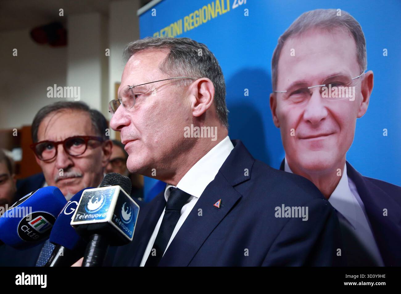 Regional elections of November 23,2025, for the President of the Campania Region. Center-right candidate Edmondo Cirielli is running.in photo Cirielli - Stock Image