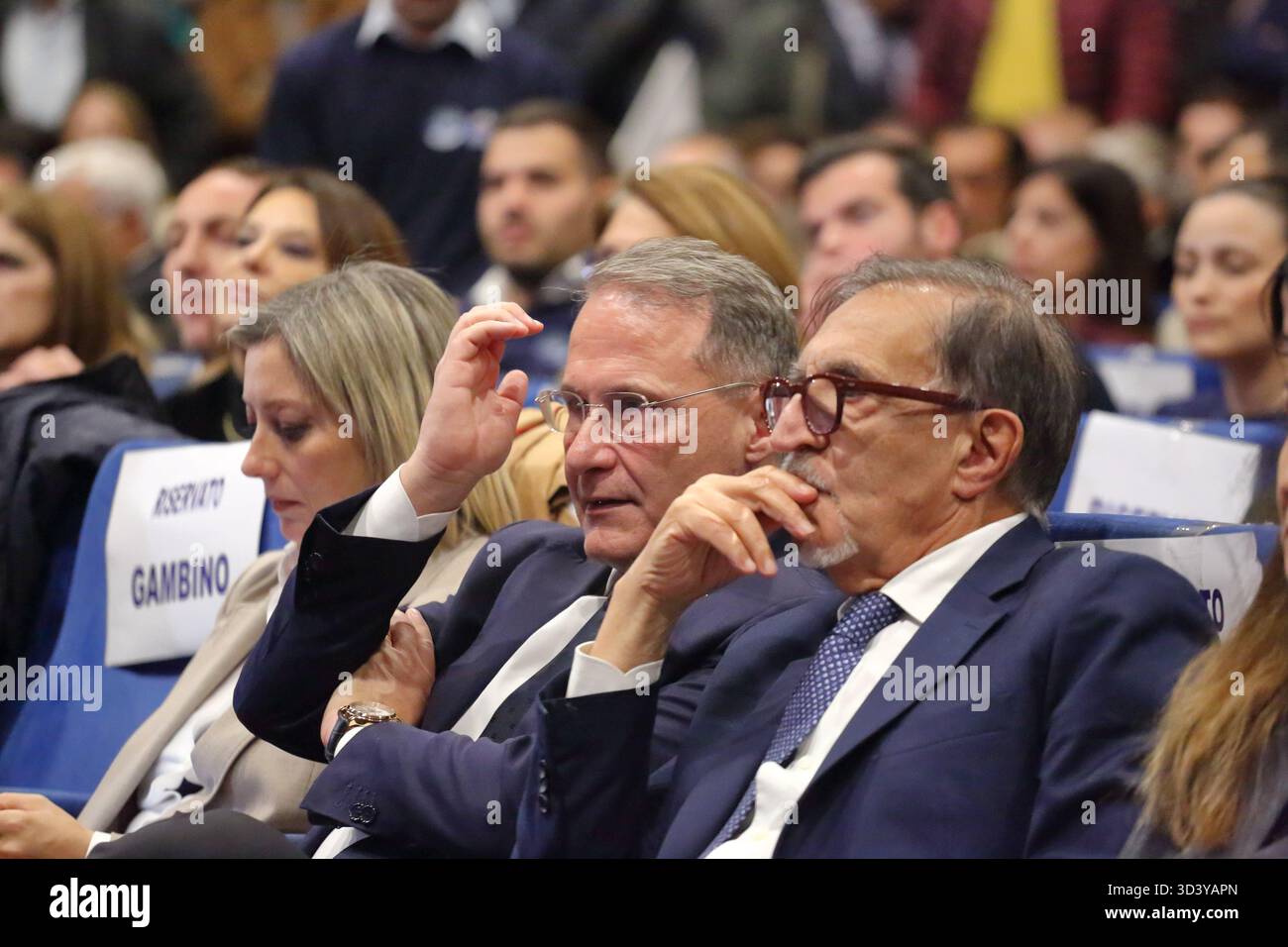 Regional elections of November 23 and 24, 2025, for the President of the Campania Region. Center-right candidate Edmondo Cirielli is running. - Stock Image