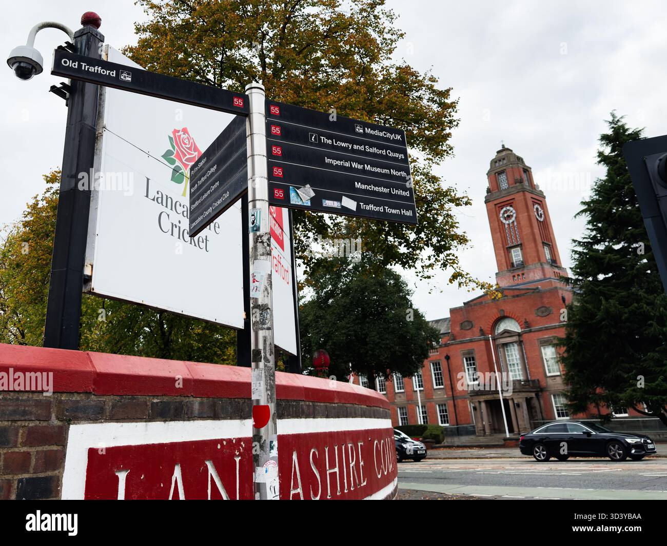 Manchester, UK - September 30, 2025: Manchester street scene with Old ...