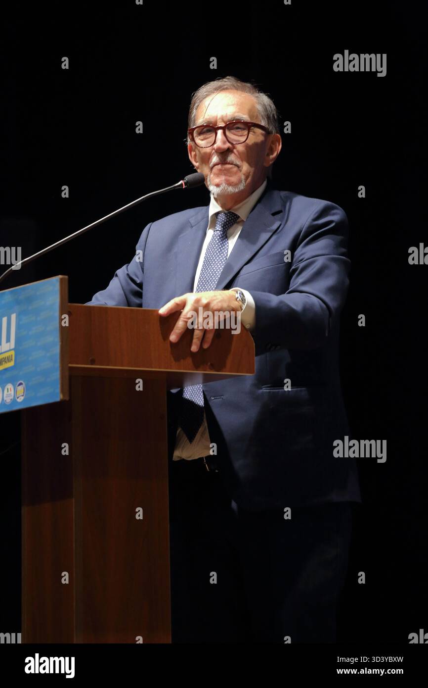 Regional elections of November 23,2025, for the President of the Campania Region. Center-right candidate Edmondo Cirielli is running.in photo La Russa - Stock Image