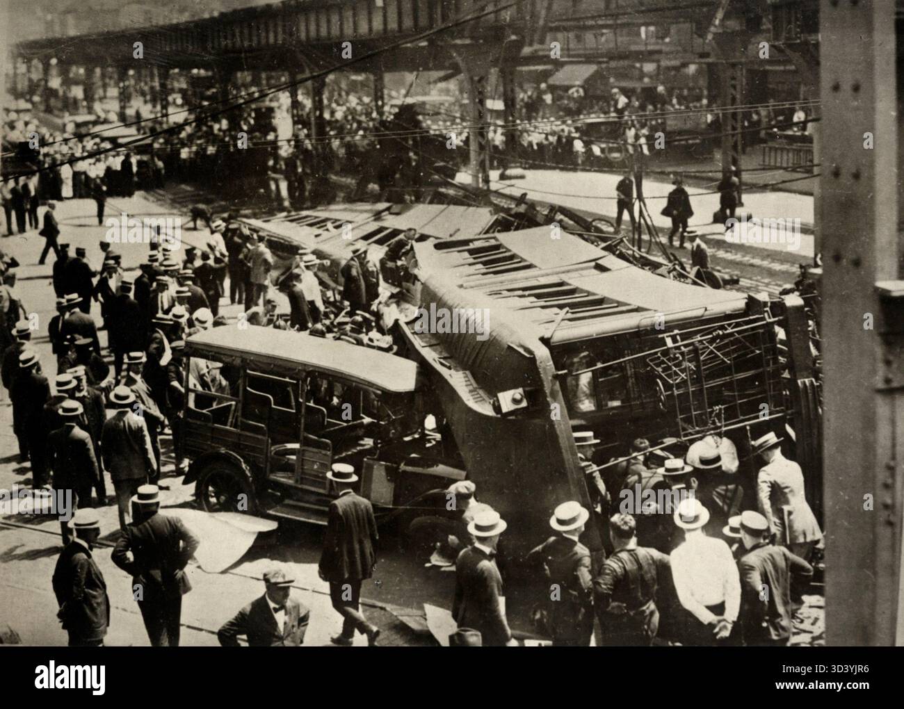 A train derailment in Brooklyn, New York in 1923 caused significant ...