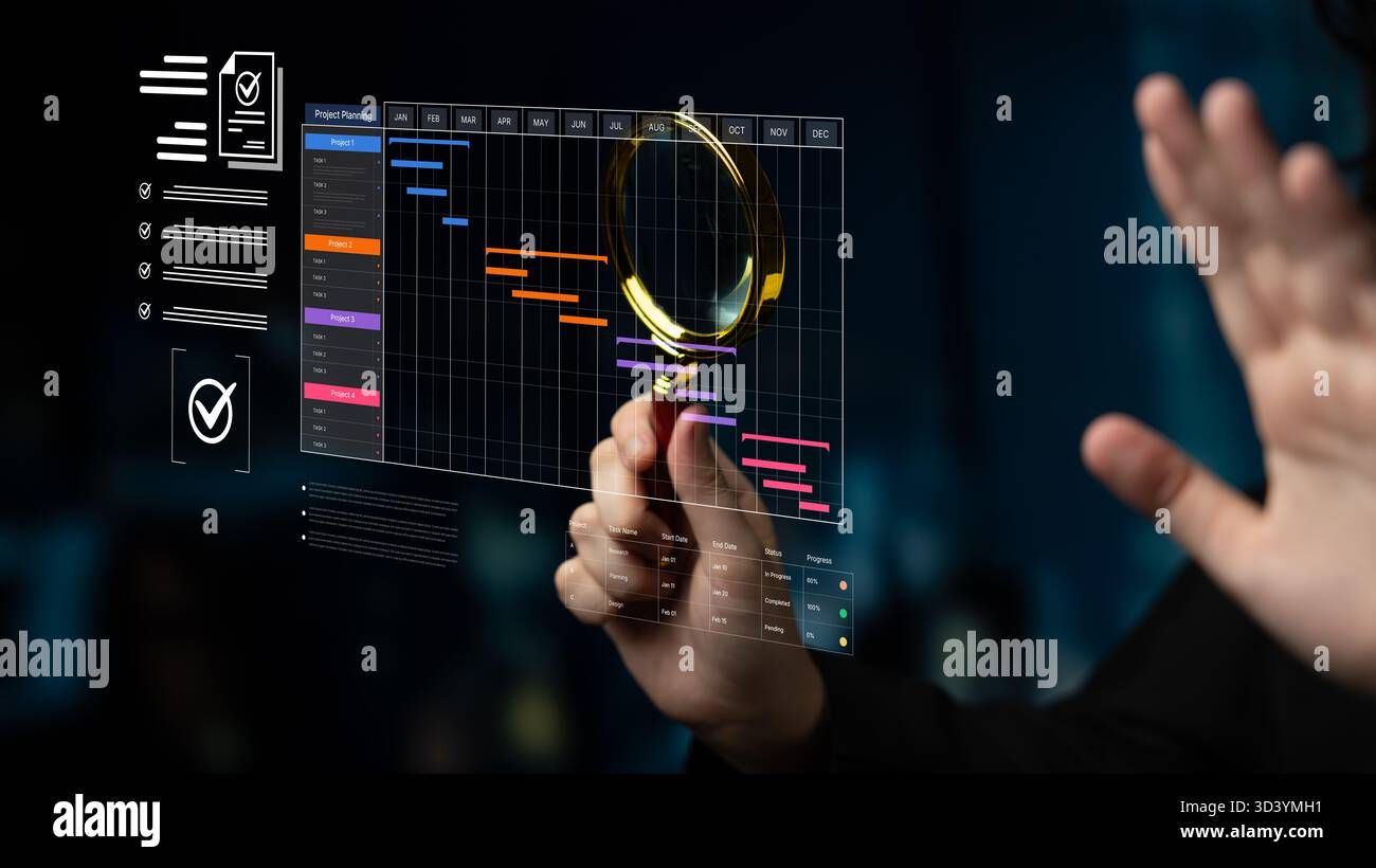 A project management dashboard for business. The interface features a ...